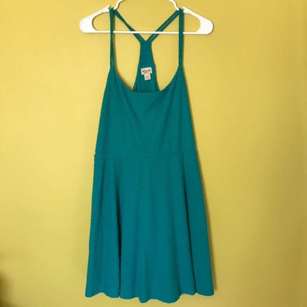 Mossimo Supply Co | Skater Dress | Textured | Racer back | Teal | Size XL |